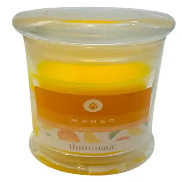 Iluminata Vela Vaso Mango Amarillo 8 x 7 cm