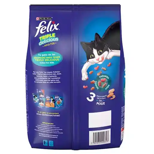 Felix Alimento para Gato Adulto Triple Delicious 