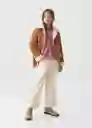 Abrigo Mariona Camel Talla 07 Niña Mango
