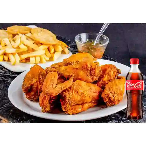 Combo 1/2 Pollo Broaster + Coca Cola Original 400 ml