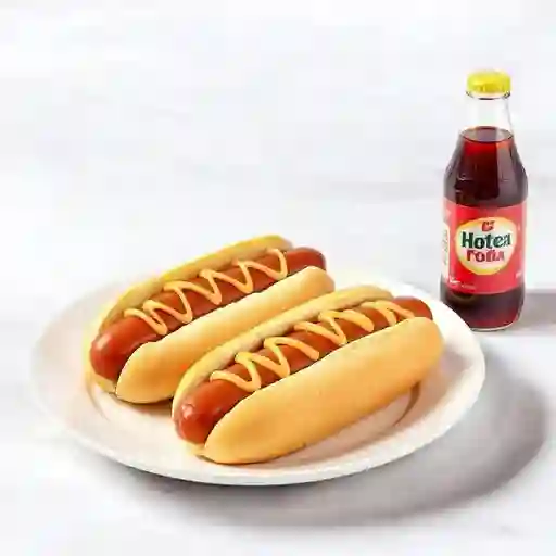 Combo 4 Perros Tradicionales + 4 Gaseosas 250 ml