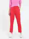 Pantalón Susi Mujer Rojo Marte Oscuro Talla 12 Naf Naf