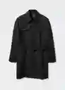 Chaqueta Parka Tango Negro Talla M Hombre Mango