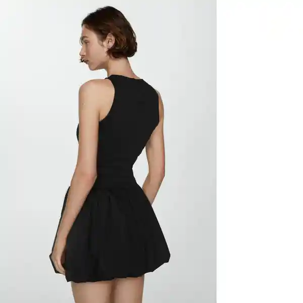 Vestido Nuba Negro Talla XL Mujer Mango