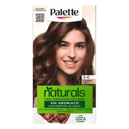 Palette Tinte Cabello Permanente Crema Natural 5-0