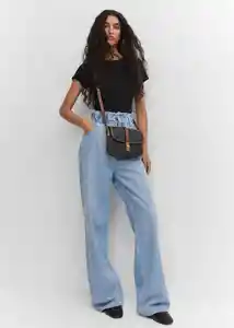 Bolso Yvonne Marrón Mujer Mango