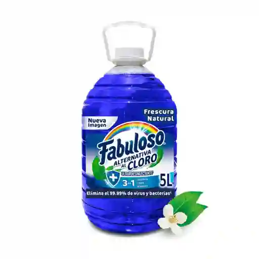 Fabuloso Limpia Pisos Desinfectante Frescura Natural 5 L