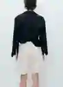Bermuda Camilla Offwhite Talla 40 Mujer Mango