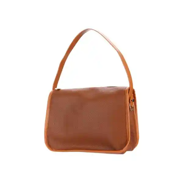 Bolso Crossbody Clasico Tipo Piel Texturizado Café Miniso