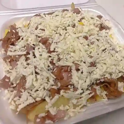 Salchipapa agrandado para 2 personas