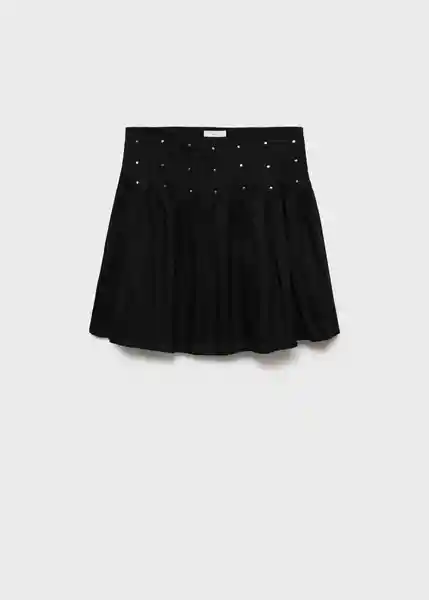 Falda Tachas Negro Talla 18 Teen Niñas Mango