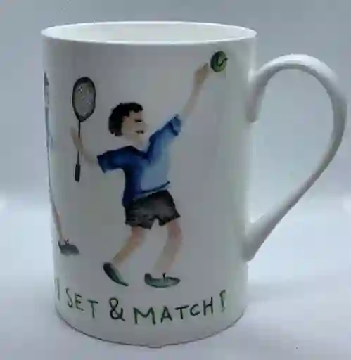 Mug Porcelana Inglesa Tenis
