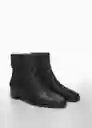 Botines es Kas Negro Talla 38 Mujer Mango