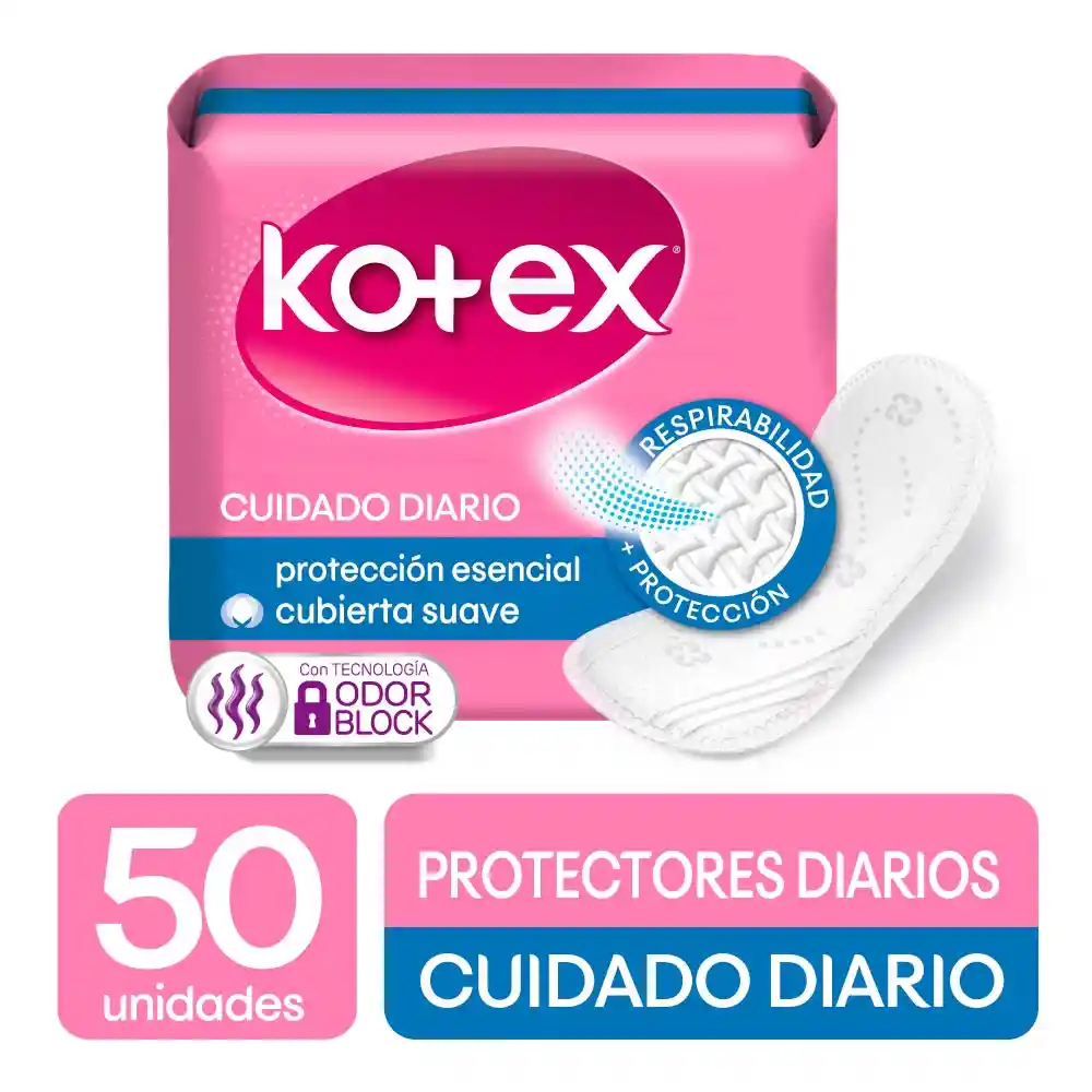 Kotex Protectores Diarios Femeninos Cuidado Diario