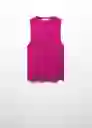 Top Hernan Fucsia Talla 24 Mujer Mango