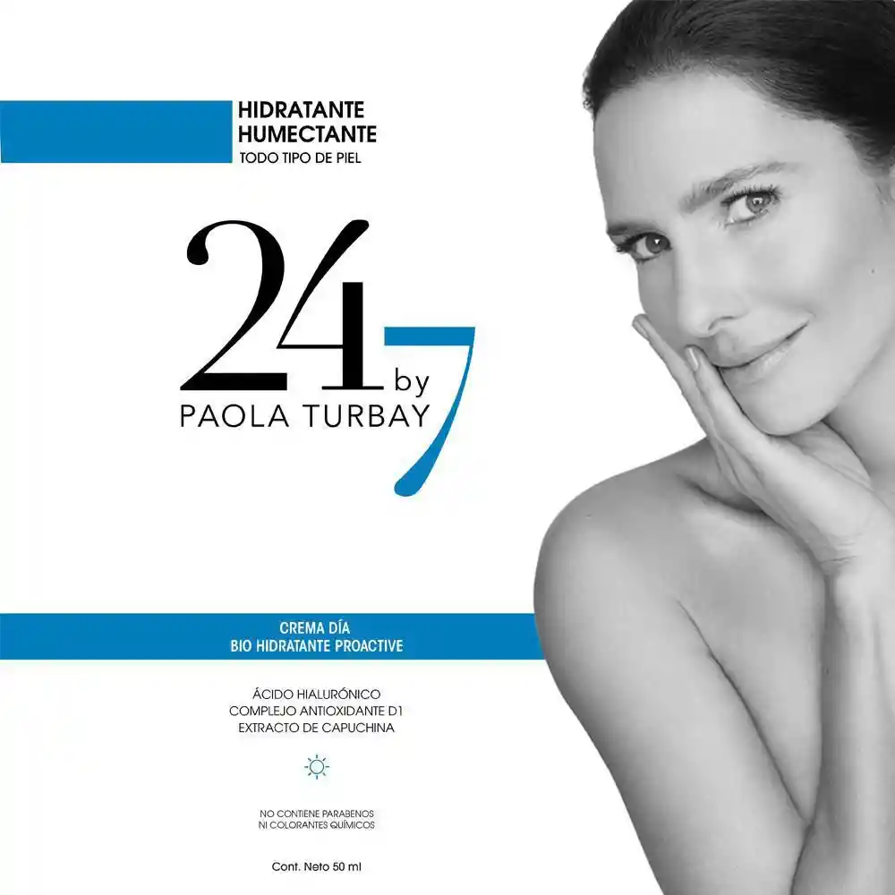 24-7 By Paola Turbay Crema Bío Hidratante Proactive Día