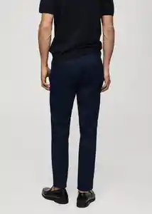 Pantalón Barna Navy Talla 36 Hombre Mango