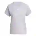 Adidas Camiseta Tr-es Crew Para Mujer Gris Talla L