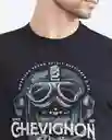 Camiseta Aviator Negro Sombrío Ultraoscuro T S Chevignon