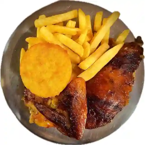 Cuarto Pollo Asado con Francesa.
