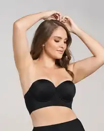 Leonisa Brasier Bustier Realce Alto Para Mujer Color Negro T.36