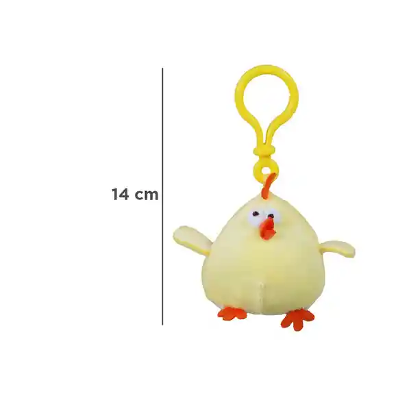 Llavero Colgante Mini Pollo Amarillo Miniso