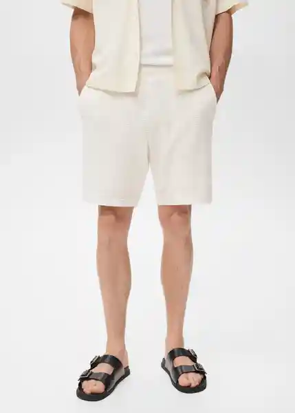 Short Armis Offwhite Talla L Hombre Mango