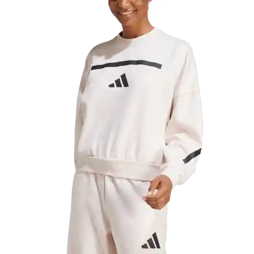Adidas Chaqueta W Z. N. E. Swt Lifestyle de Mujer Blanco Talla M