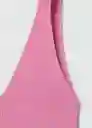 Top Gymnasti Rosa Light Talla XS Mujer Mango
