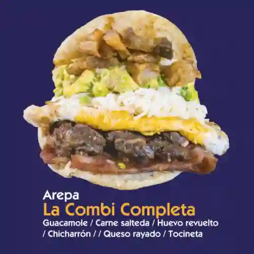 Arepa la Combi Completa