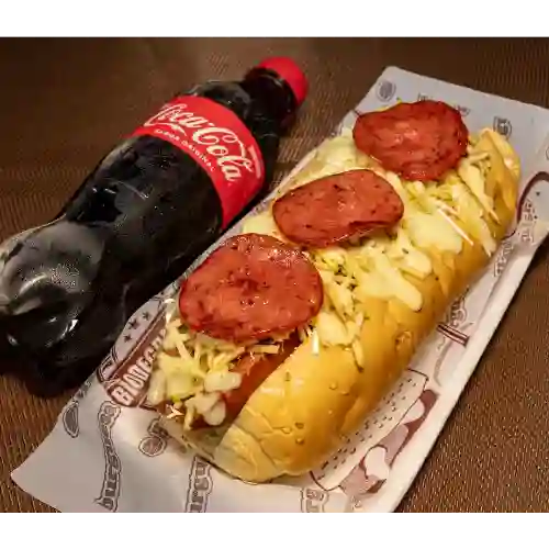 Perro Suizo & Jamon + Gaseosa 400 ml