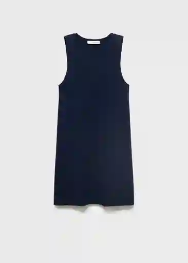 Vestido Rayado Navy Talla XS Mujer Mango