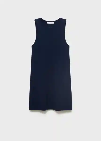 Vestido Rayado Navy Talla XS Mujer Mango
