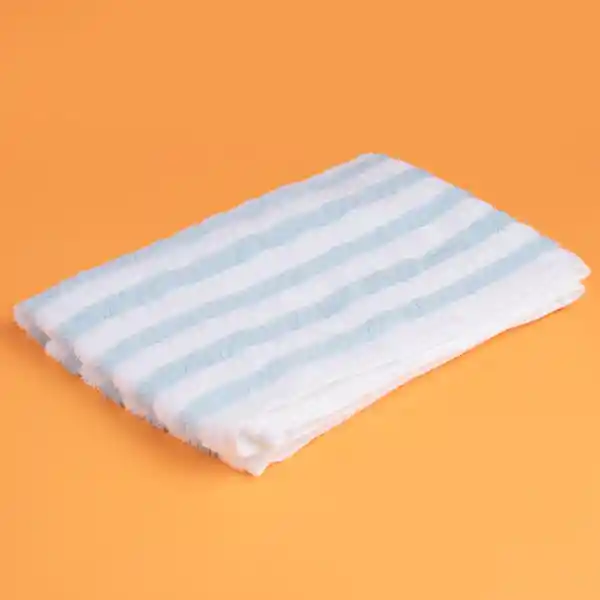 Toalla de Baño Rayas Azul Miniso
