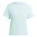 Adidas Camiseta Run it Tee Para Mujer Azul Talla S