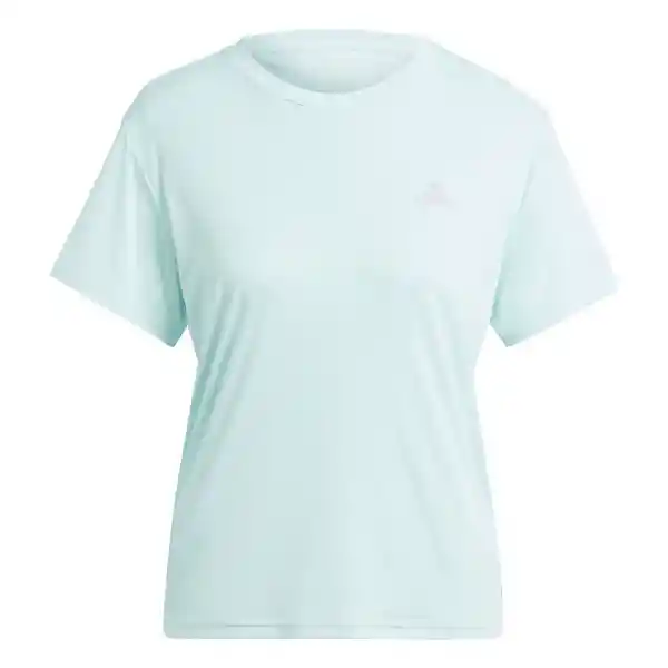 Adidas Camiseta Run it Tee Para Mujer Azul Talla S