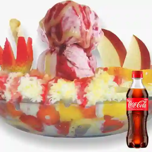 Combo Ensalada de Frutas Grande + Cocacola Orig 400 ml