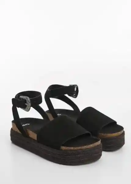 Sandalias Mara Negro Talla 40 Niñas Mango