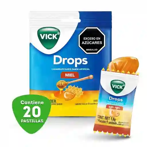 Vick Drops Miel X 20 X