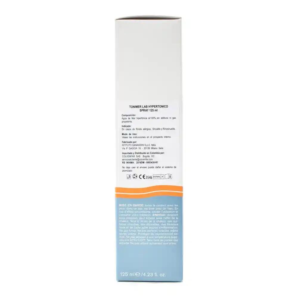 Tonimer Spray Nasal de Solución Hipertónica (600 mOsm/ kg)