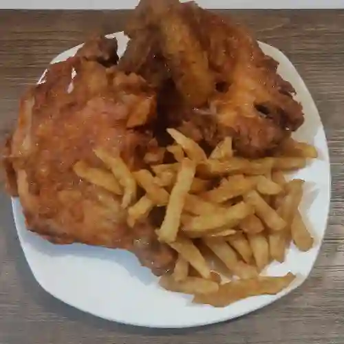 1/2 Pollo + Papa a la Francesa