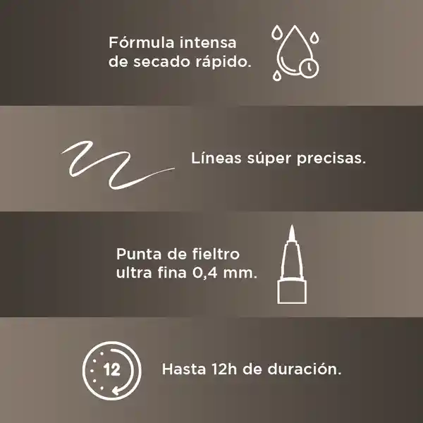 Delineador Líquido L’Oréal Paris Infallible Super Slim  10 ml