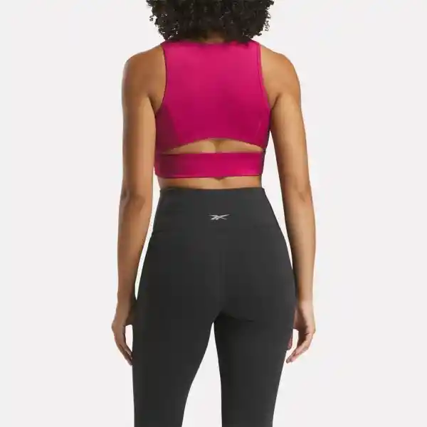 Reebok Top Id Train High Support Para Correr Mujer Rojo Talla M