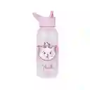 Vaso Plástico y Pitillo y Funda Marie Lilo Rosa 1000 mL Miniso