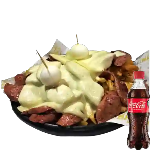 Combo Salchipapa Clasica +cocacola Orig 400ml