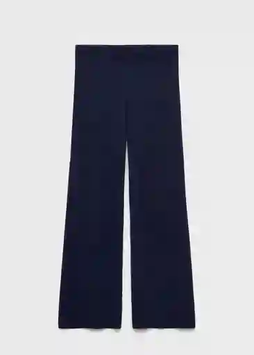 Pantalón Plegam Navy Talla S Mujer Mango