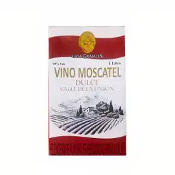 Casa Grajales Vino Tinto Moscatel Dulce Valle de la Unión