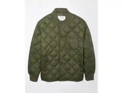 Chaqueta Grueso Hombre Verde Talla Large American Eagle