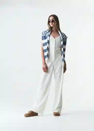 Enterizo Lara Mujer Crudo Puro Claro Talla L 563G332 Naf Naf