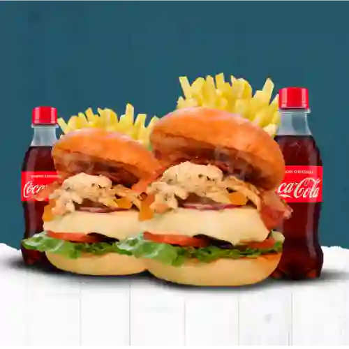 2X1 Hamburguesa Premium + Gaseosa 250 ml